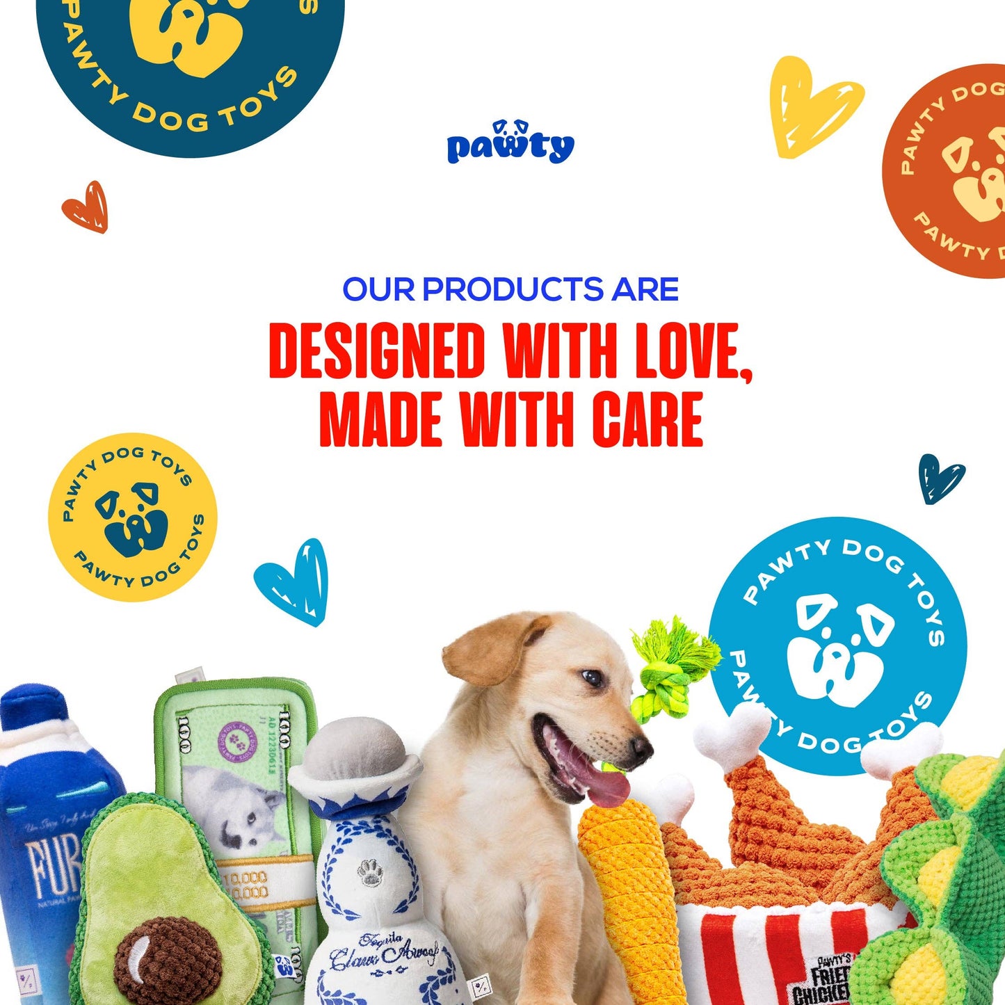 PAWTY Dog Toys - FIREWORKS