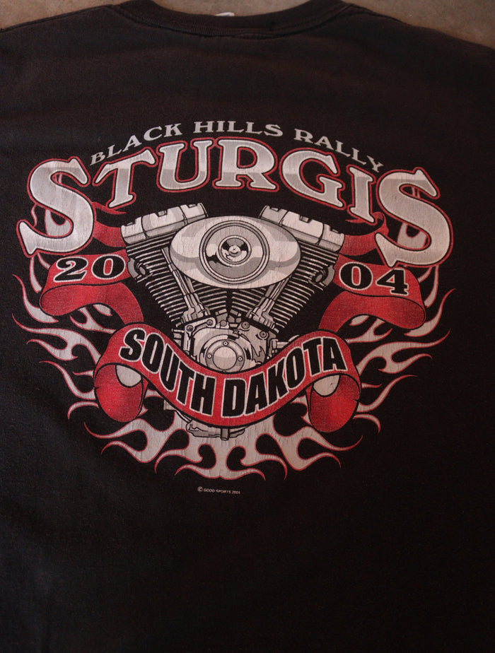 2000S FADED SKULL FLAMES TEE