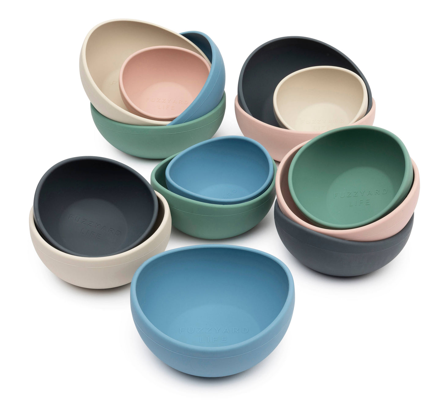 FuzzYard Life Silicone Bowl - Soft Blush S