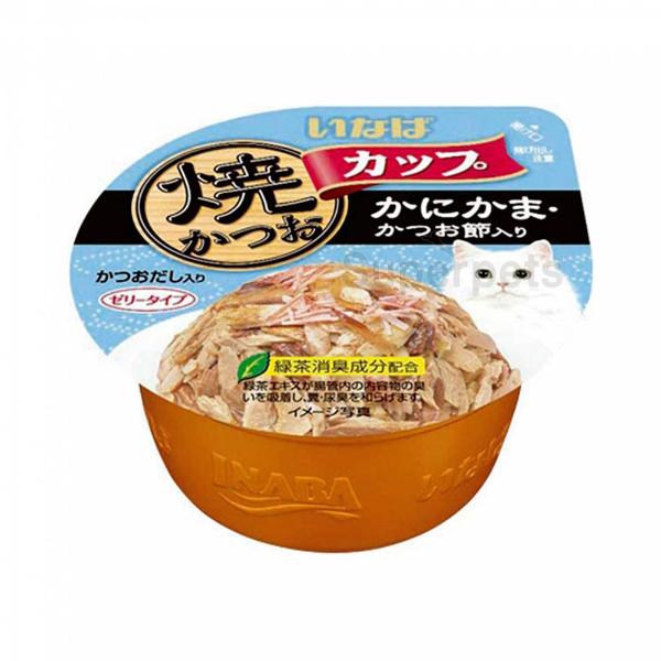 Ciao - Tuna in Gravy topping Crabstick and Sliced Bonito