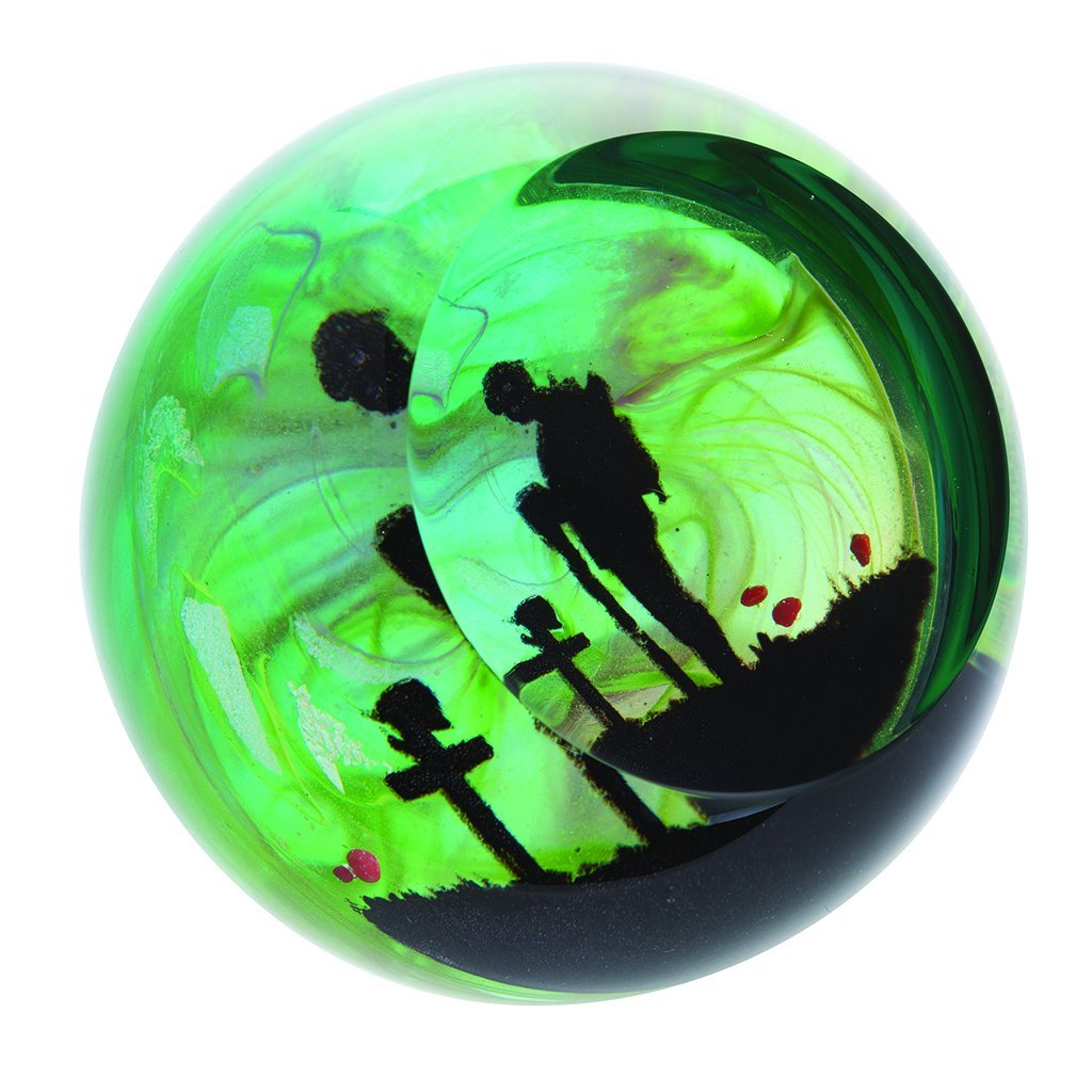 Caithness Glass For the Fallen Paperweight