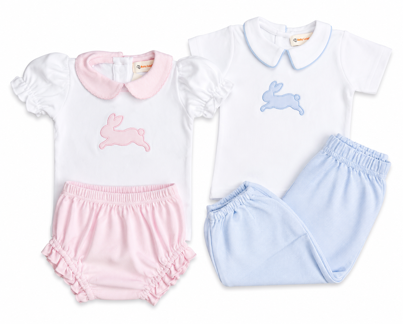 2pc Pink Bunny Bloomer Set | Luigi