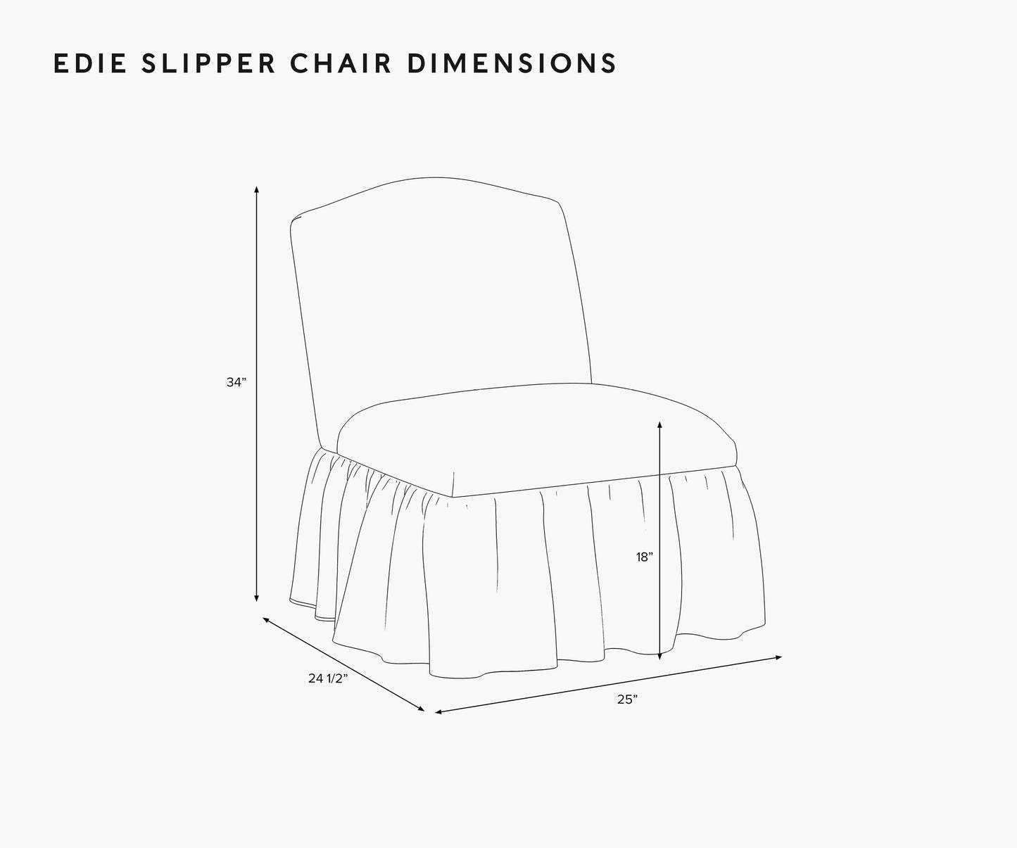 Edie Slipper Chair - Ditsy Dahlia Burgundy