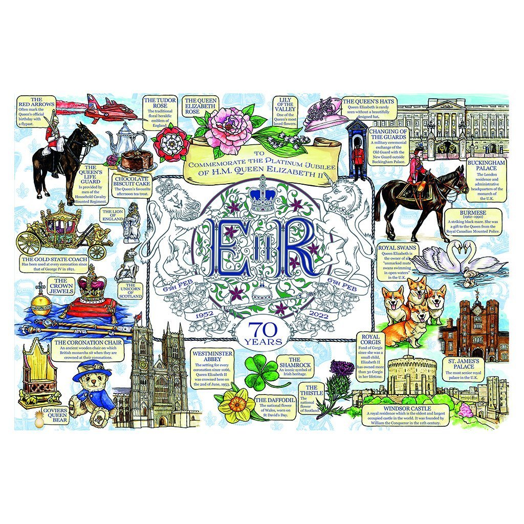 Goviers Exclusive Platinum Jubilee Wooden Jigsaw Puzzle | LAST FEW REMAINING