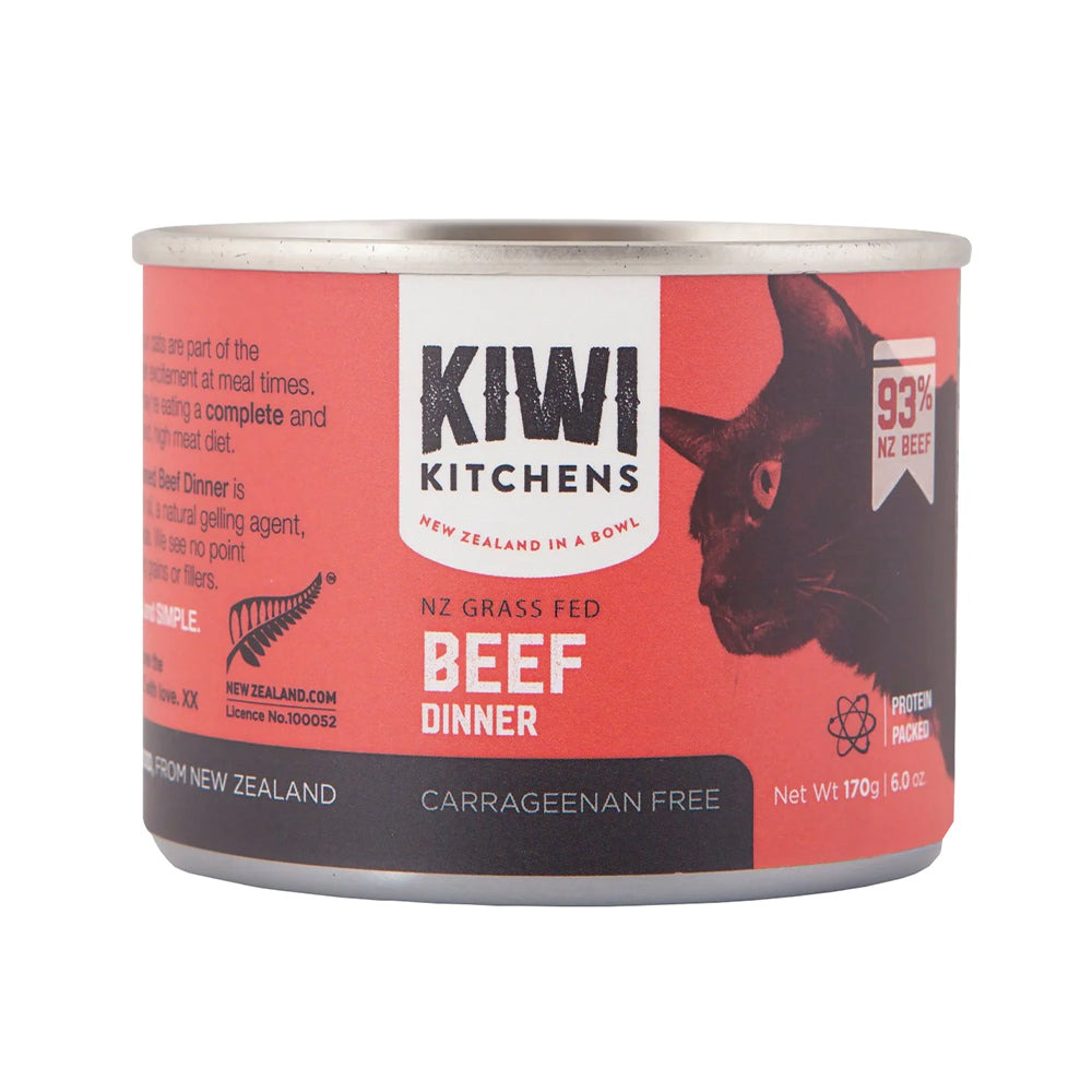 Kiwi Kitchens - NZ Grass Fed Grain Free Beef Dinner Canned Wet Cat Food