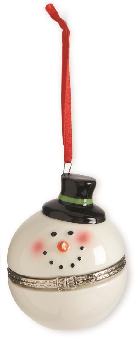 3" Snowman Pillbox Ornaments