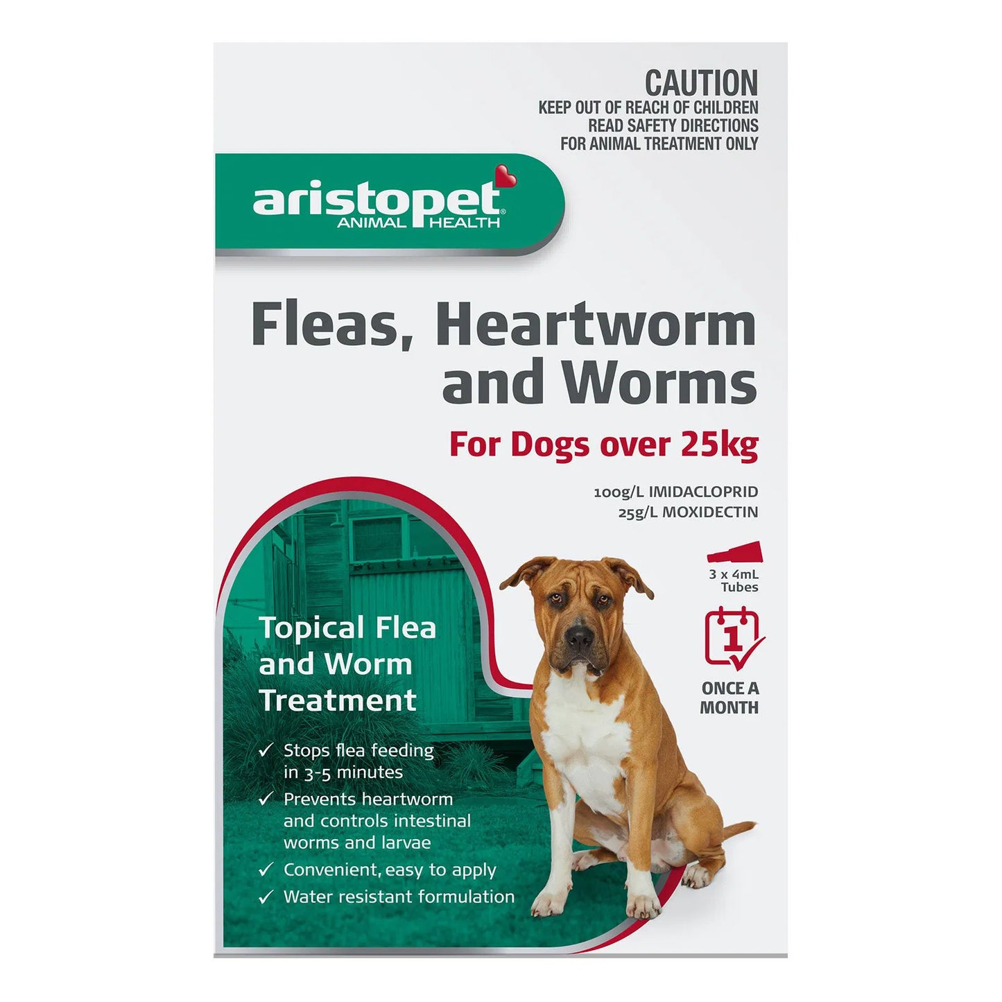 Aristopet - Spot-On Treatment for Dogs Over 25 Kg (Red)
