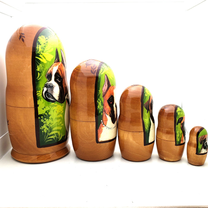 Boxer Nesting Doll Set 7" Tall