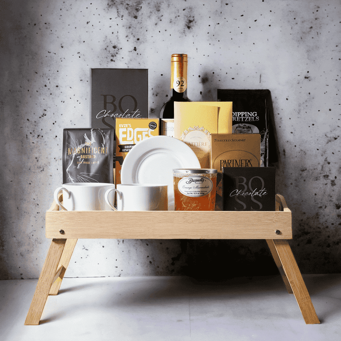Breakfast in Bed Gift Set from Monthly Sommelier USA - Gourmet Gift Basket - USA Delivery