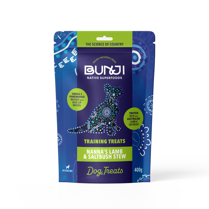 Bunji Native Superfoods - Nanna's Lamb & Saltbush Stew Treat 400g