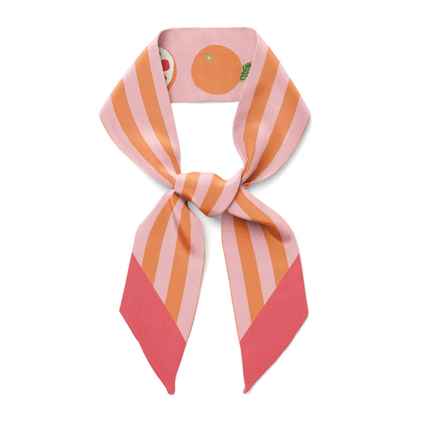 CALIFORNIA POMELO - Twilly Ribbon Silk Scarf