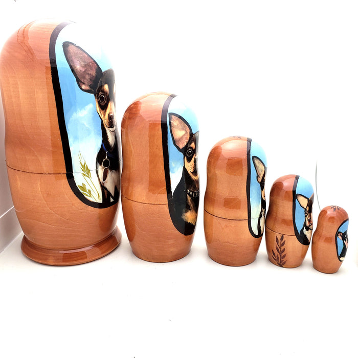 Chihuahua Dog Breed Stacking Russian Doll