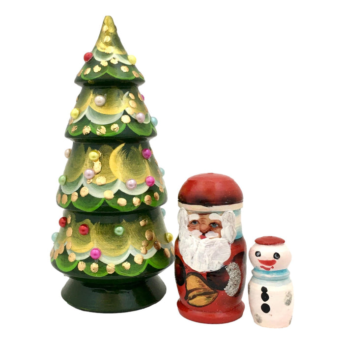 Russian Christmas nesting dolls