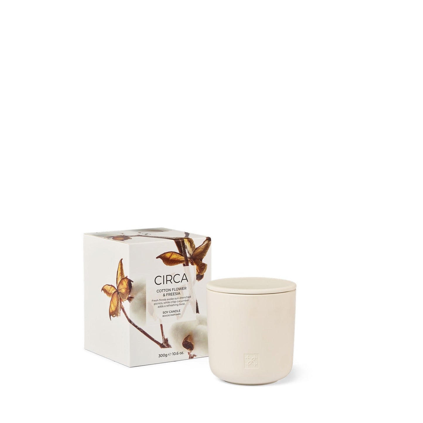 10.6 oz. Candle - COTTON FLOWER & FREESIA