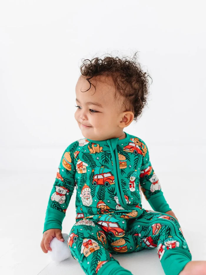 Deck the Pjs Convertible Footies