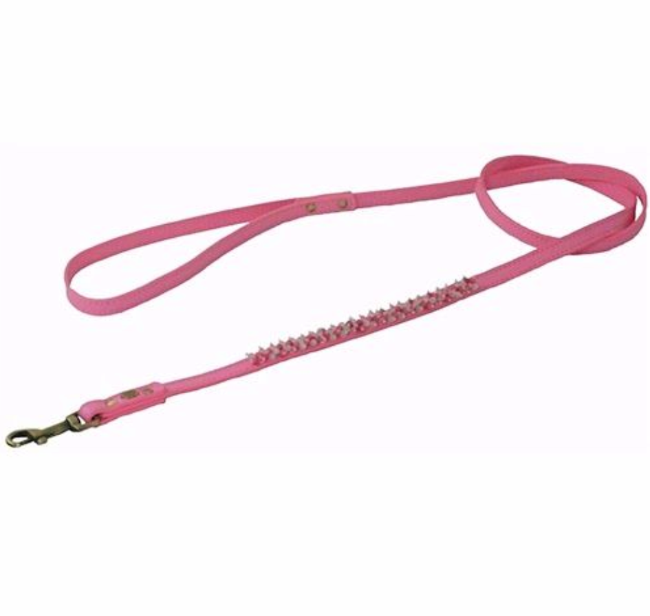 Dosha Dog - Mini Beaded Collar/Leash - Dark Pink, Quartz