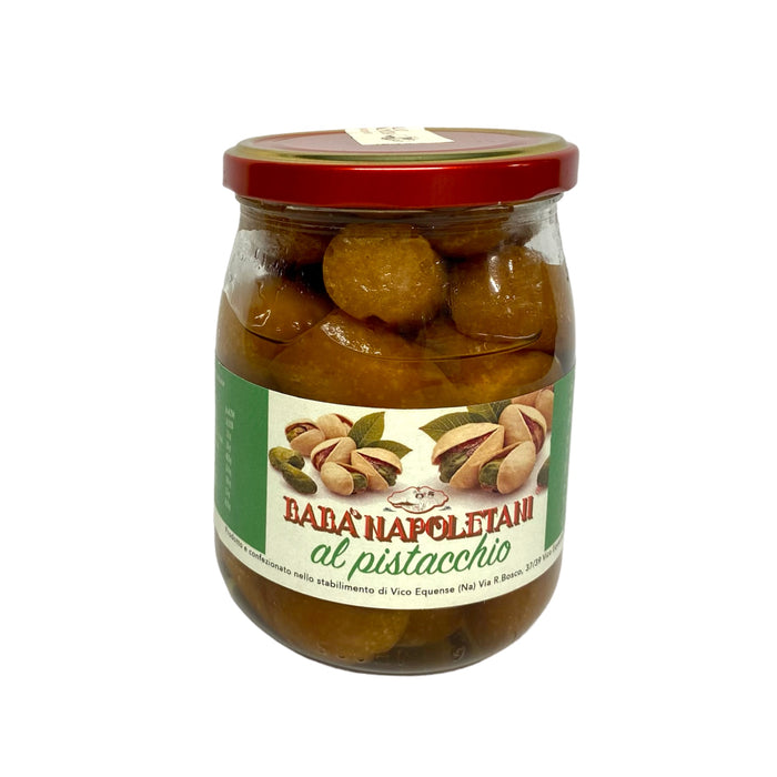 Neapolitan Baba in Pistachio Syrup 500g Glass Jar