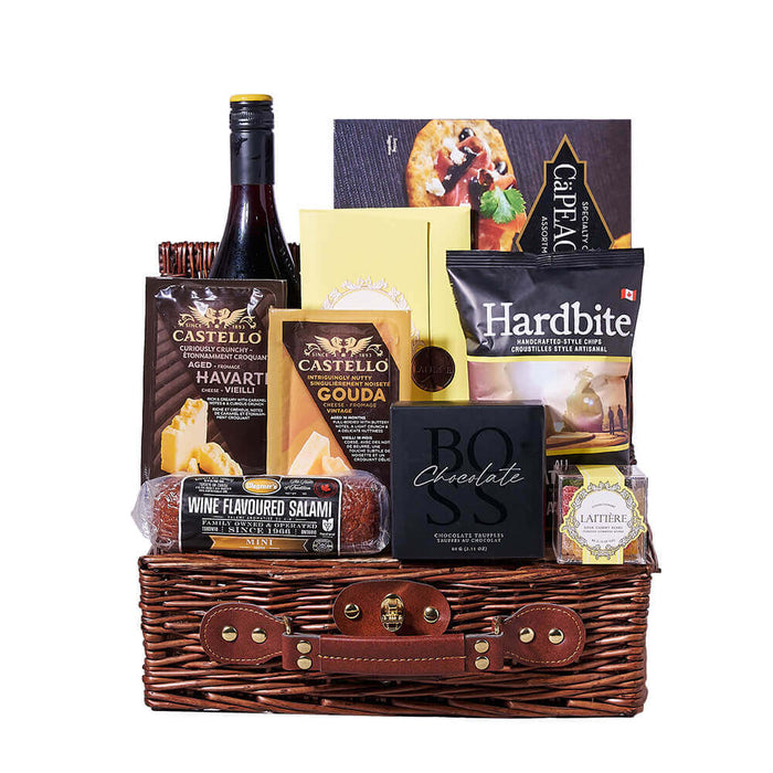 New South Wales Yellow Tail Shiraz & Cheese Gift, wine gift, wine, gourmet gift, gourmet, cheeseboard gift, cheeseboard, charcuterie gift, charcuterie