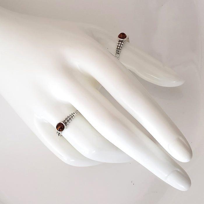 Small Sterling Silver Natural Amber Ring BuyRussianGifts Store