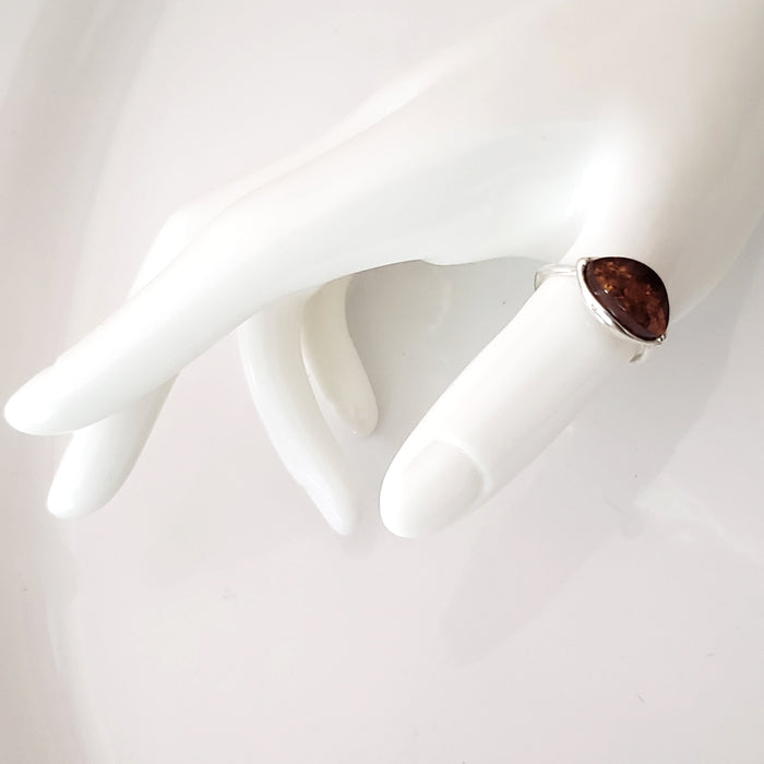 amber thumb ring