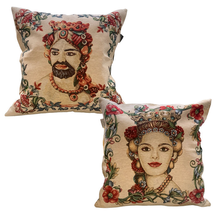 Teste Di Moro Pillow Cover 2 pcs 17x17 inches