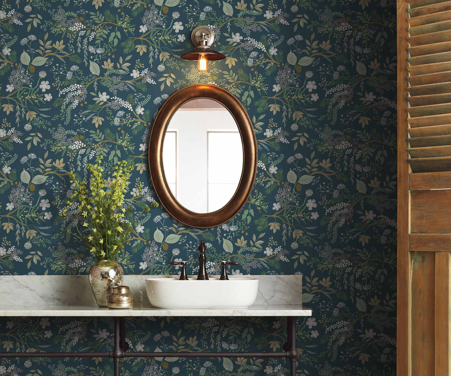 Juniper Forest Peel & Stick Wallpaper Sample - Evergreen
