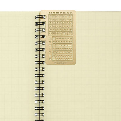 Delfonics Rollbahn Calendar Drawing Template - Gold