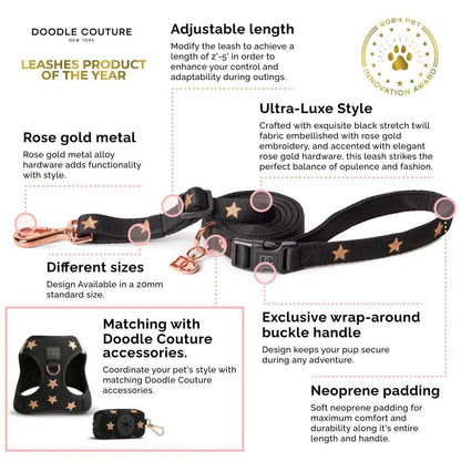 Doodle Couture, New York - Secure-In-Place Dog Leash - Dune