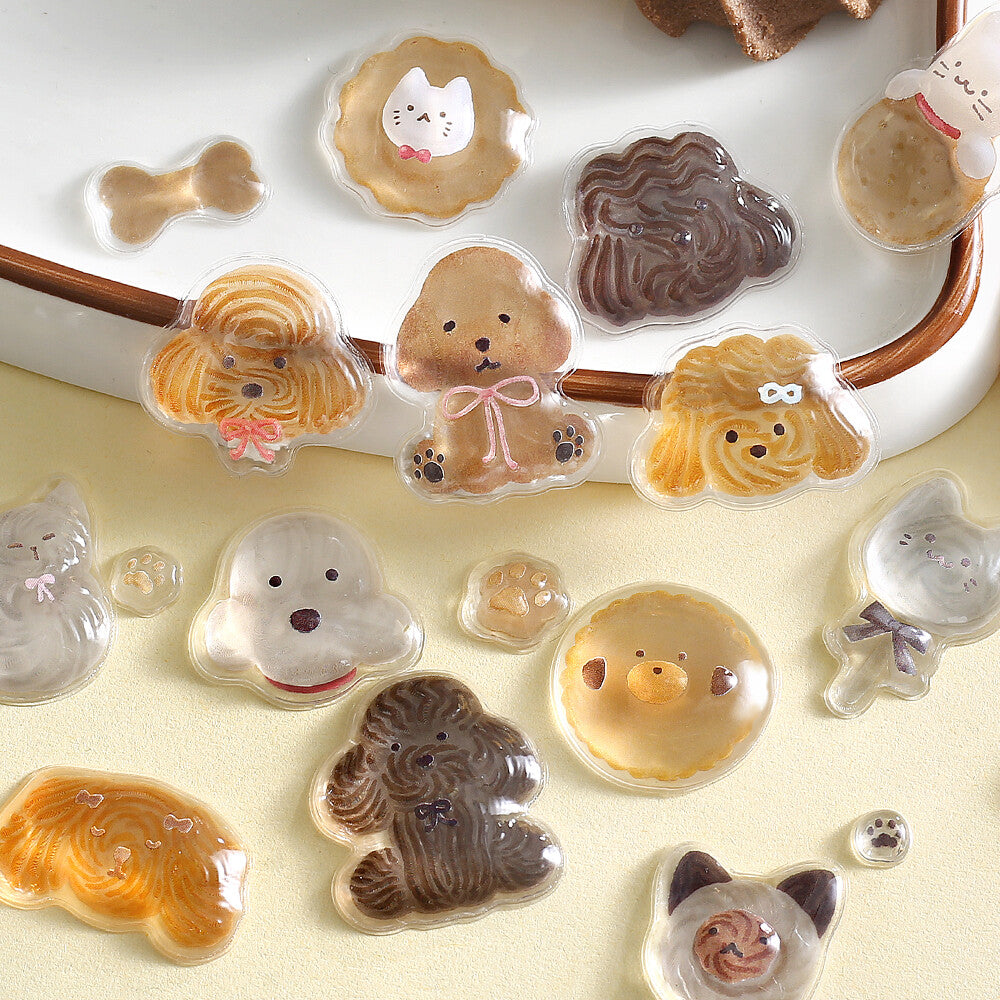 BGM 3D Sticker Sheet - Kyururun - Fluffy Animals