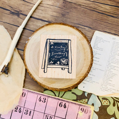 Deer Forest - 店外的歡迎黑板/Welcome Shop Sandwich Board Stamp