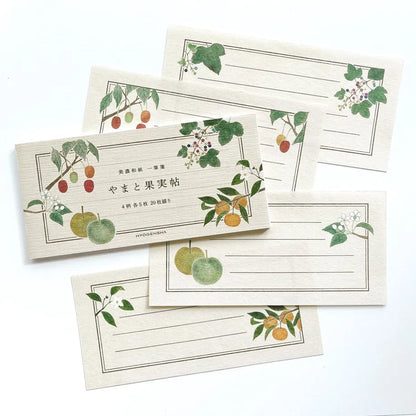 Cozyca - Shikanone - Notepad - Yamato Fruits Book - Horizontal Ruled