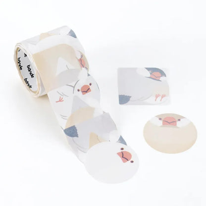 Bande - Writeable Roll Sticker - Plump Java Sparrows
