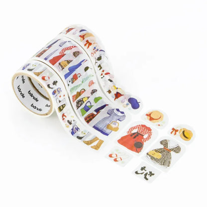 Bande Roll Sticker Set - Today's Outfit - Retro Cinema Lady