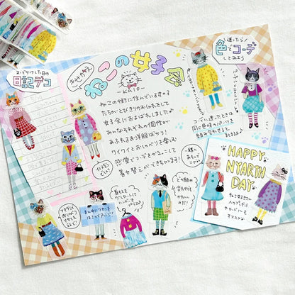 Bande Roll Sticker Set - Dress-Up - Cat Girls' Party