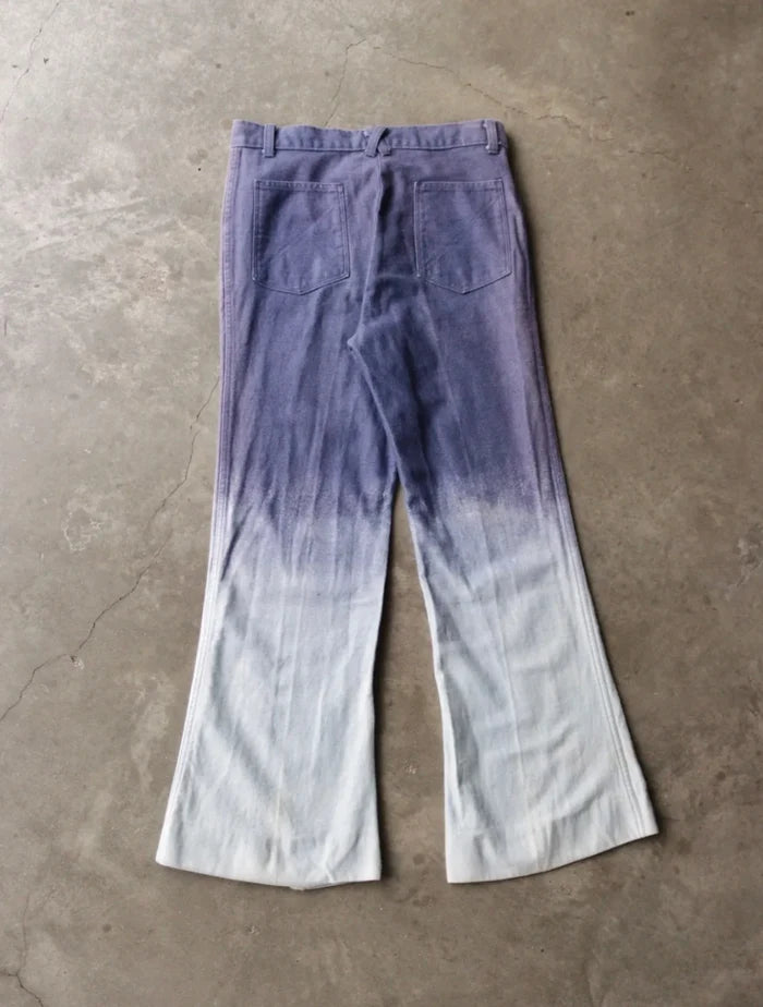 1970S TWO TONE GRADIENT FLARED PANTS