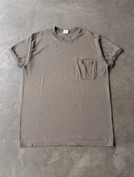 1980S BROWN POCKET TEE