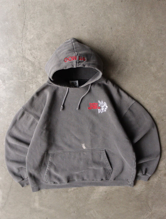1990S FADED VETERINARY CLINIC HOODED SWEATSHIRT
