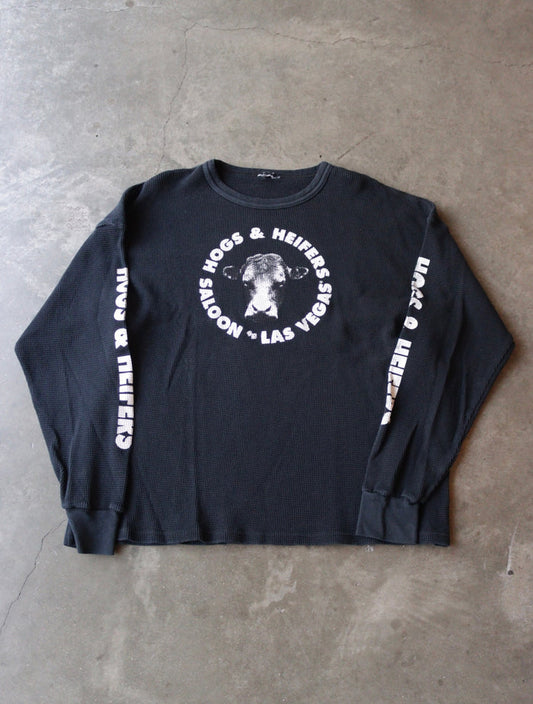 1990S HOGS AND HEIFERS THERMAL SHIRT