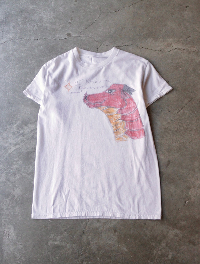 2000S HAND DRAWN DRAGON TEE