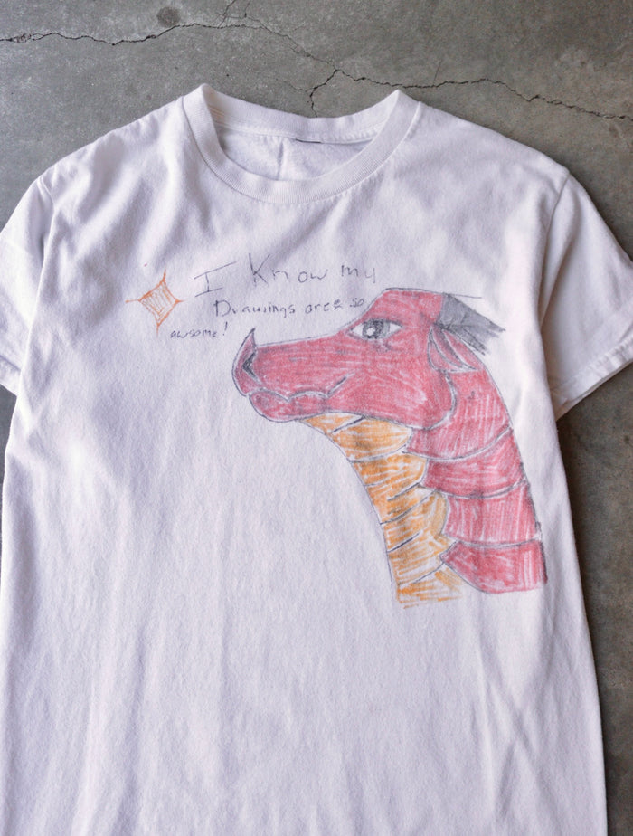 2000S HAND DRAWN DRAGON TEE