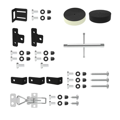 Hakuna Pets - Glass Patio Pet Door - Parts Pack