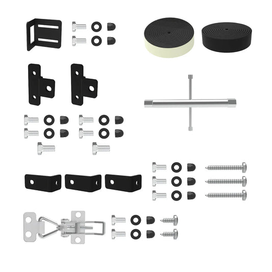 Hakuna Pets - Glass Patio Pet Door - Parts Pack
