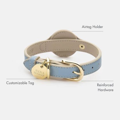 Nina Woof - Collar - Air Tag Enabled - Vegan Leather - Cupertino
