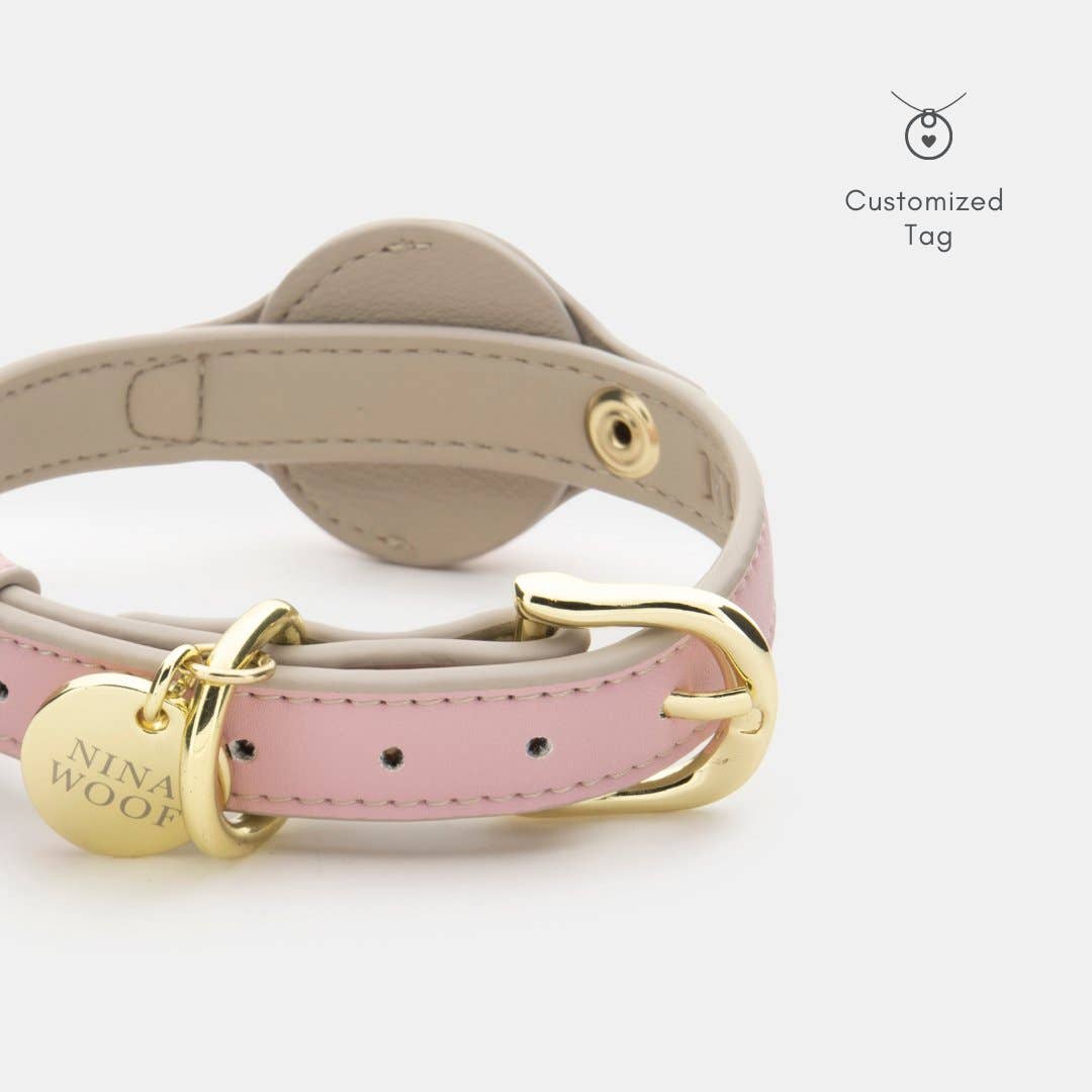 Nina Woof - Collar - Air Tag Enabled - Vegan Leather - Cupertino