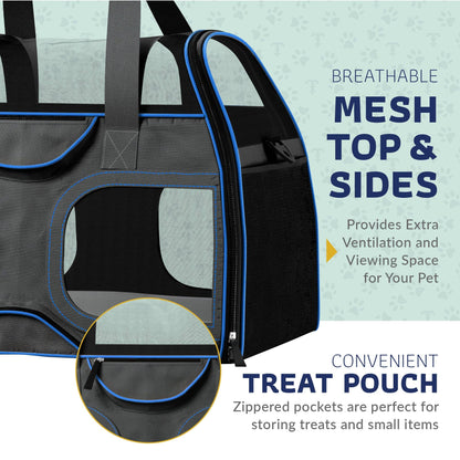 Katziela - Luxury Rider Pet Carrier with Removable Wheels - 4 Colors