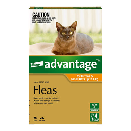 Advantage - For Kittens & Small Cats Up To 4Kg (Orange)