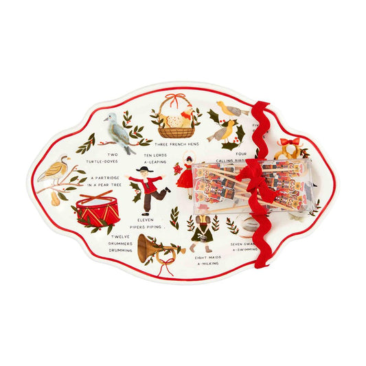 12 DAYS XMAS SENTIMENT PLATE