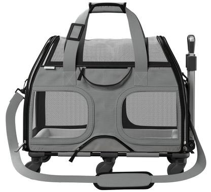 Katziela - Luxury Rider Pet Carrier with Removable Wheels - 4 Colors