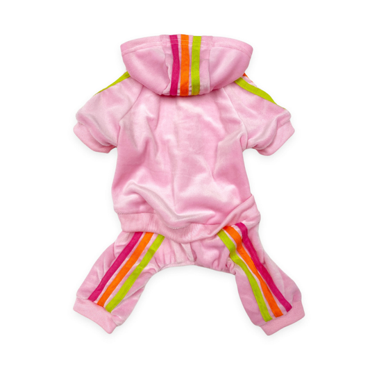 Fab Dog - Pink Velour Jogger