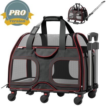Luxury Rider Pet Carrier with Removable Wheels